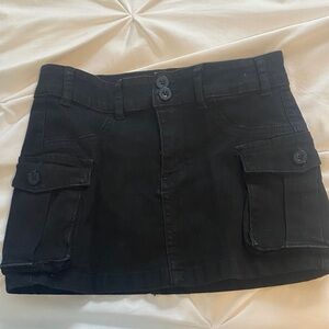 SHEIN Black Mini Skirt with Pockets